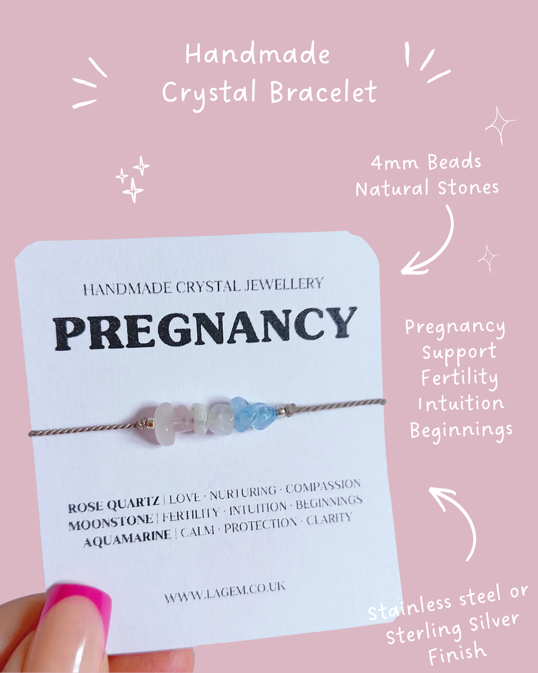 Pregnancy Crystal Bracelet UK – Gift for Mum-to-Be & Baby Shower