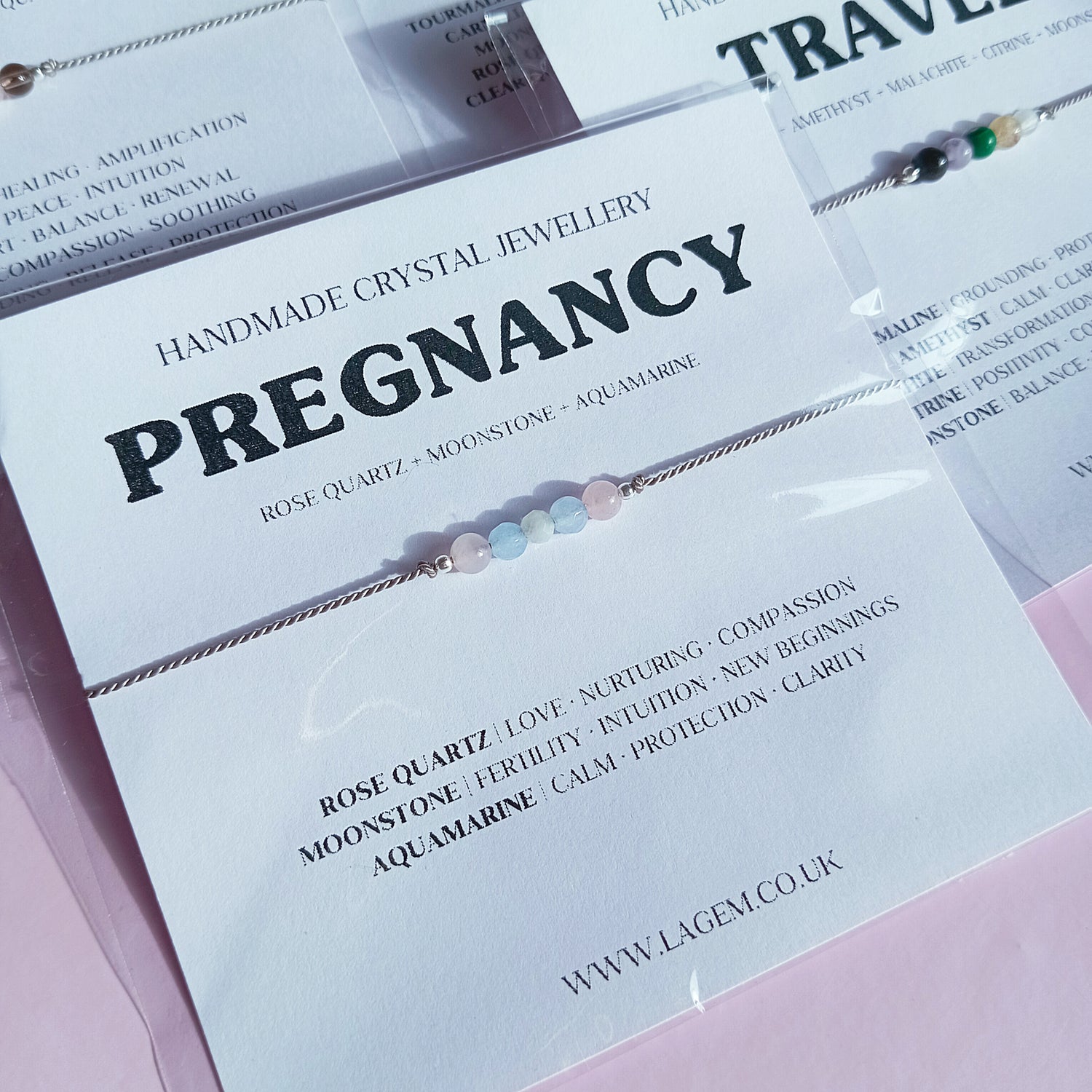 Pregnancy and fertility crystal bracelet UK
