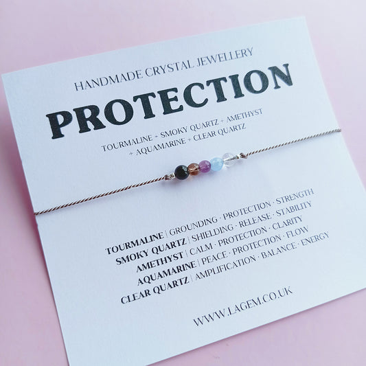 protection crystal bracelet, minimalist jewellery