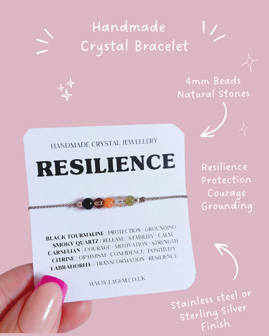 Resilience Crystal Bracelet | Courage & Strength Gift