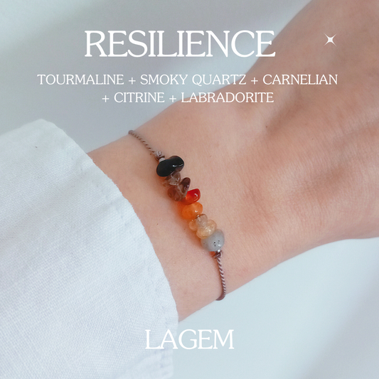 Resilience Crystal Bracelet | Courage & Strength Support handmade Jewelry UK