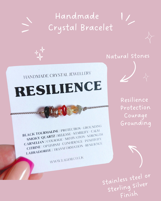 Resilience Crystal Bracelet UK – Courage & Empowerment Jewellery