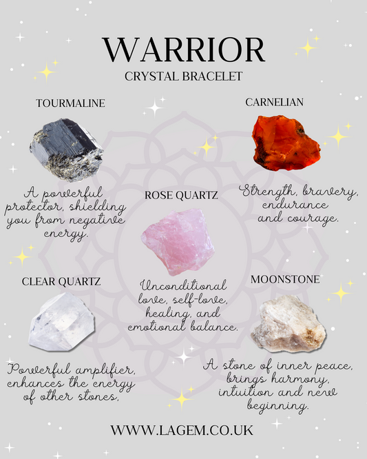 Warrior Crystal Bracelet Gift UK