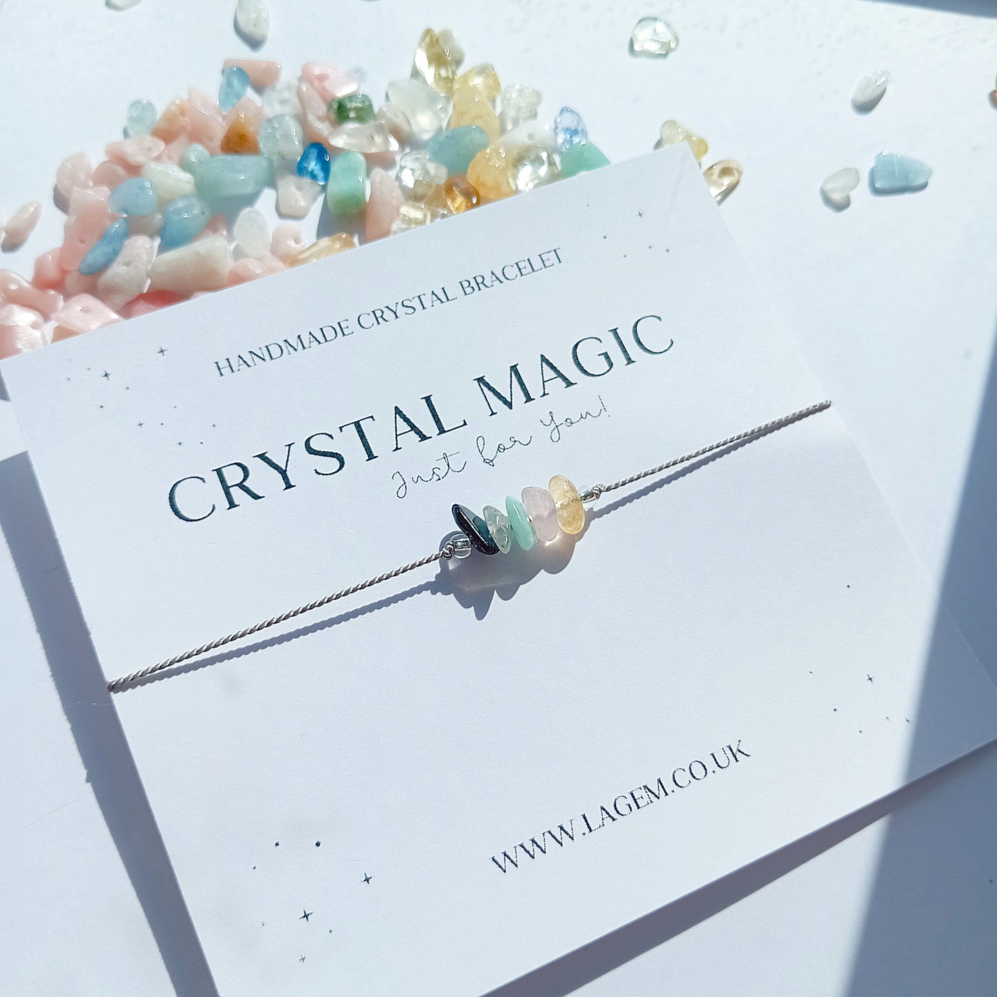 CUSTOM CRYSTAL BRACELET | CHIPS BEADS