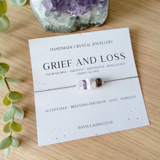 Grief and Loss Crystal Bracelet 