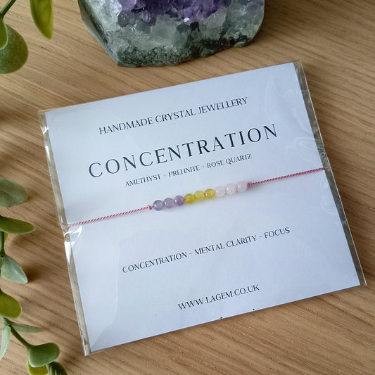 Concentration Crystal Bracelet - Student Gift Jewellery 