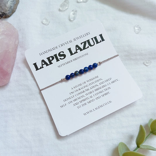 Minimalist Custom Crystal Bracelet | Birthstone Jewellery 7 Stones