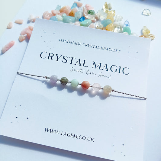 Custom Crystal Bracelet in UK 6mm Beads 