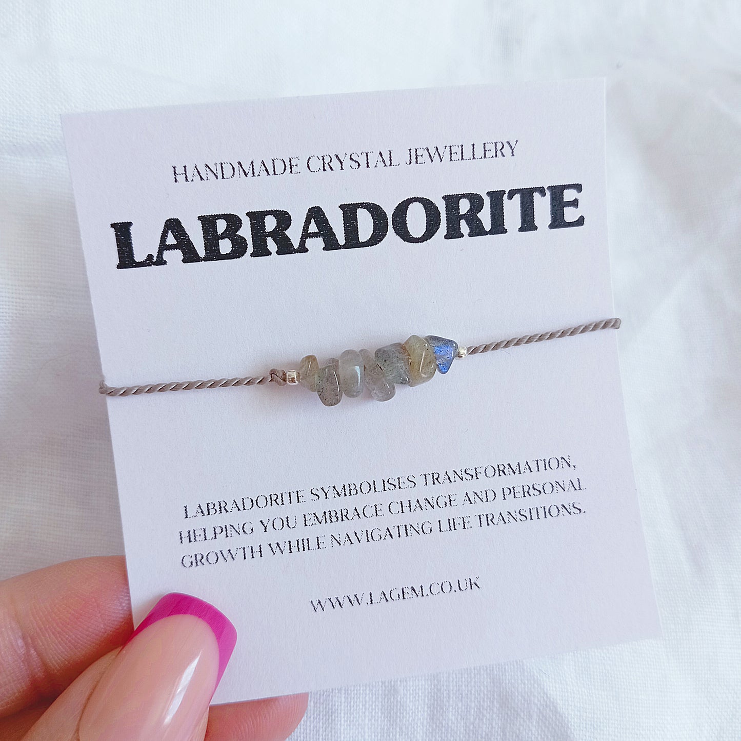Custom Chips Crystal Bracelet | Dainty Raw Gemstone Jewellery