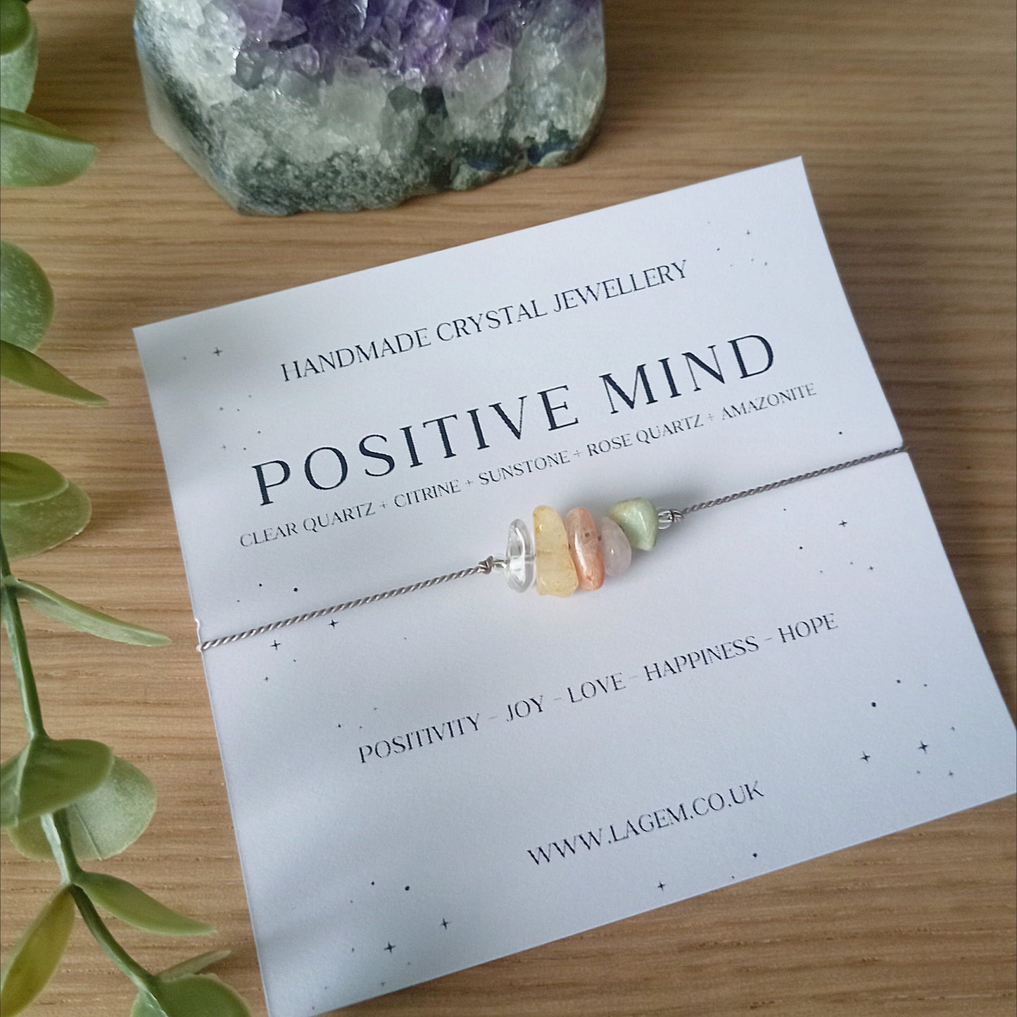 Positive Mind Crystal Bracelet UK 