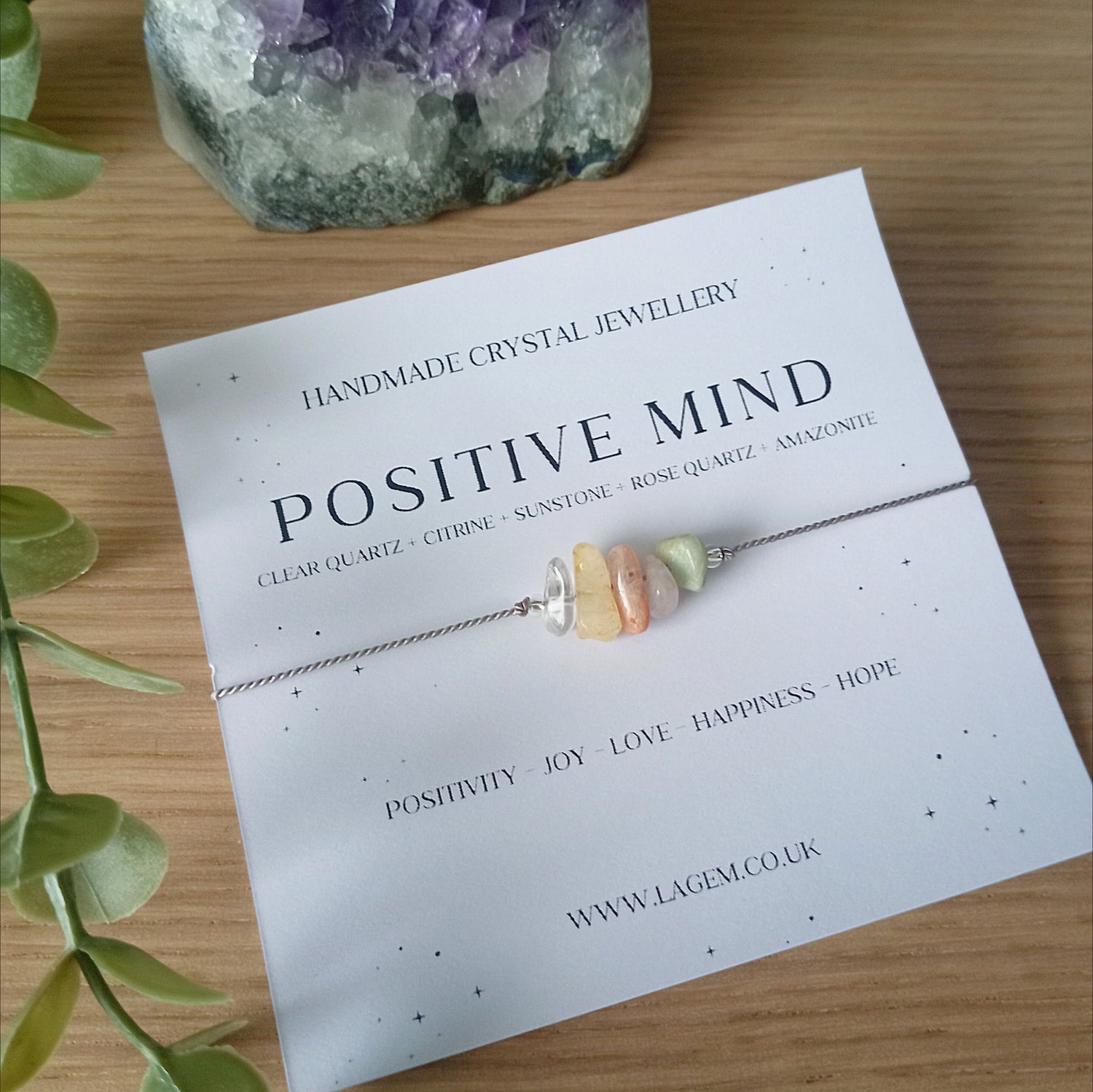 Positive Mind Crystal Bracelet UK 