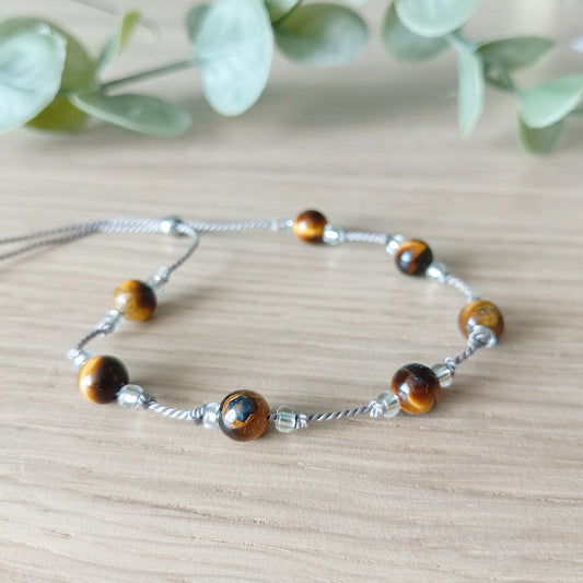 Tiger Eye Knotted Bracelet | Grounded Confident Empowered