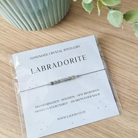 Labradorite Crystal Bracelet 