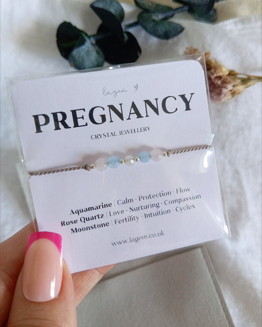 Pregnancy & Fertility Crystal Bracelet – Love, Calm & Emotional Support