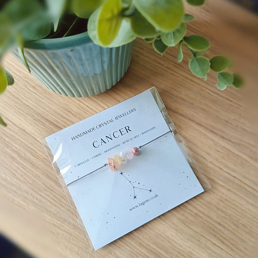 Cancer Crystal Bracelet | Zodiac Crystal Jewellery