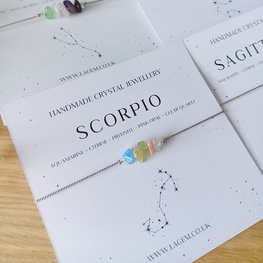 ZODIAC CRYSTAL BRACELET | SCORPIO