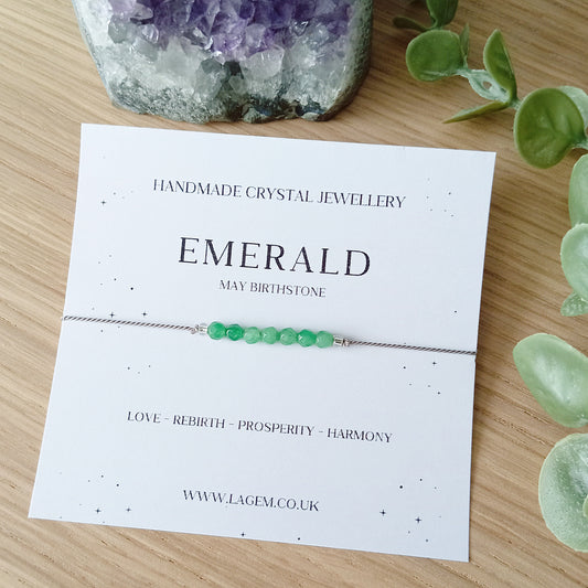 Emerald Crystal Bracelet UK