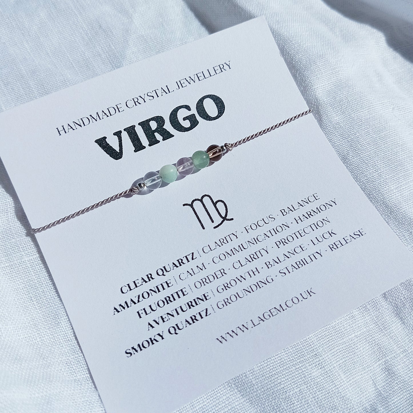 Zodiac Crystal Bracelet UK – Astrology Jewellery & Star Sign Gift