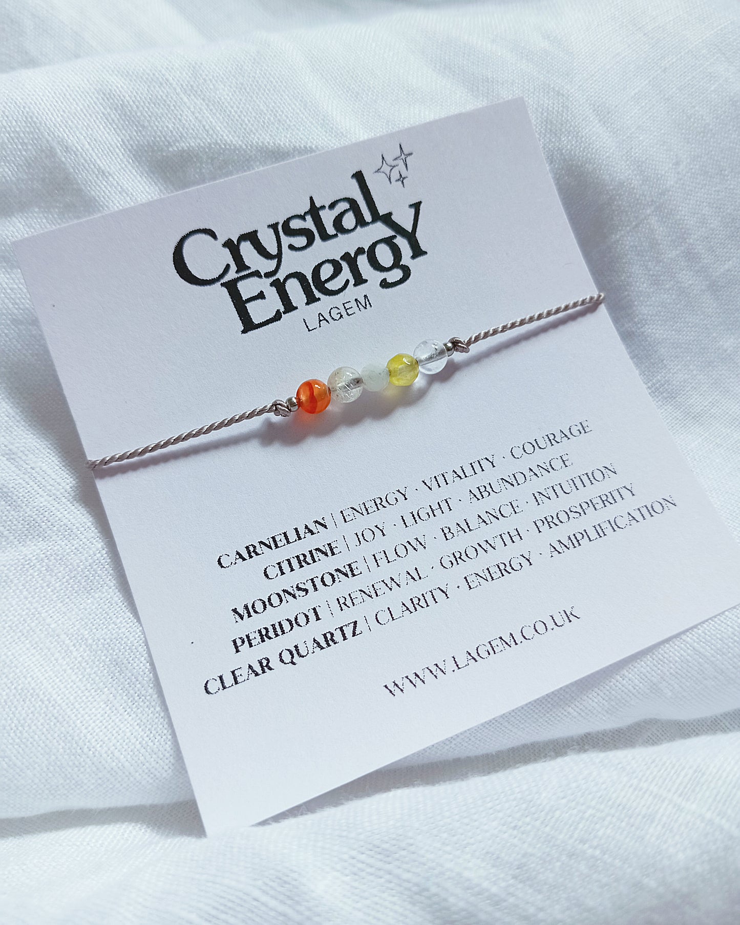 Custom Crystal Bracelet UK – Personalised Gemstone Jewellery | 4mm Beads