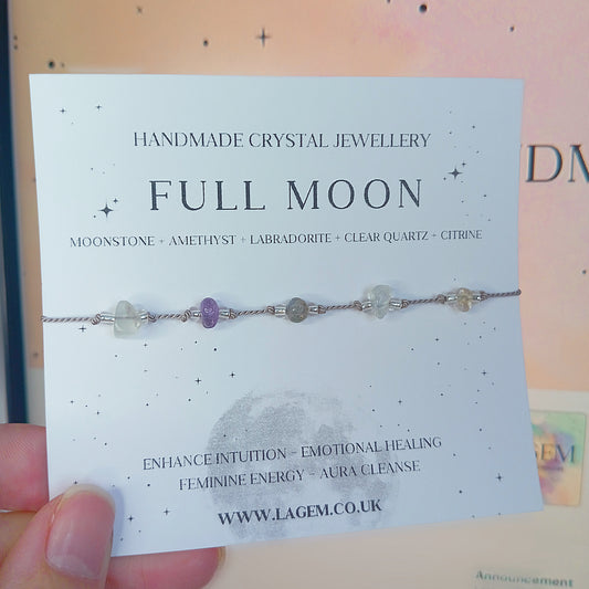 Full Moon Crystal Bracelet 