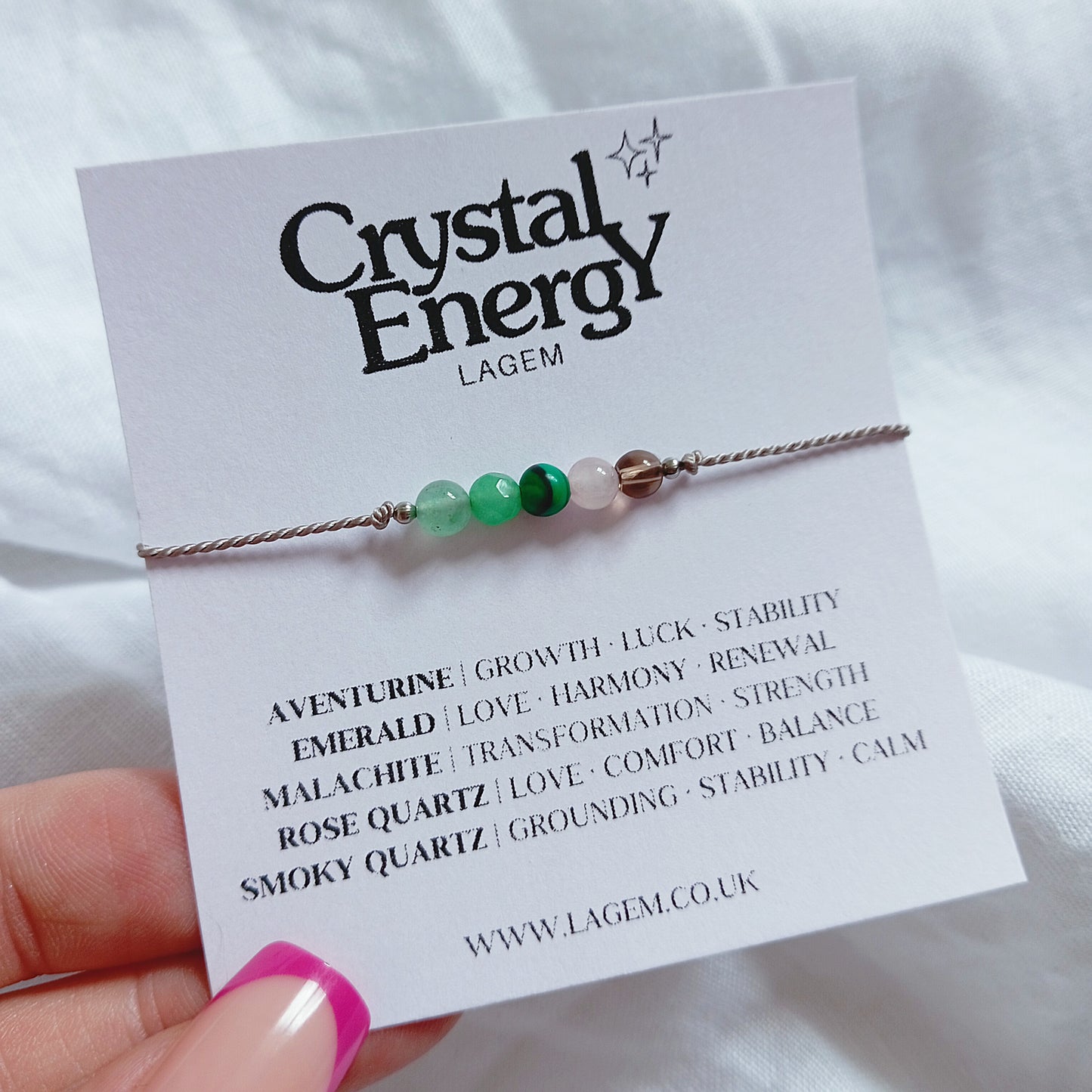 Custom Crystal Bracelet UK – Personalised Gemstone Jewellery | 4mm Beads