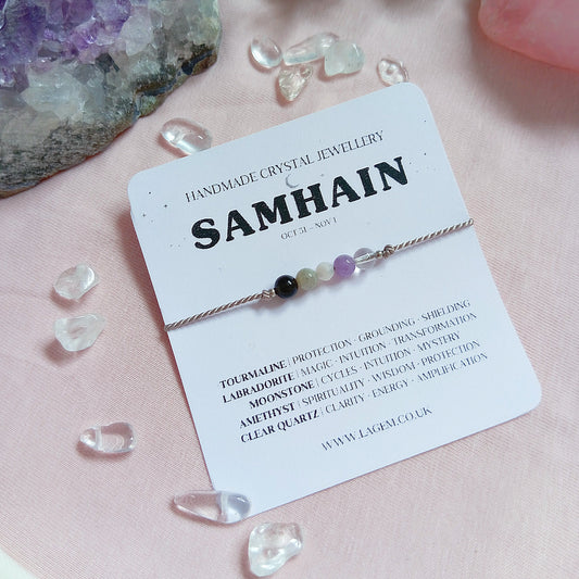 Samhain Crystal Bracelet | Halloween Gift Jewellery