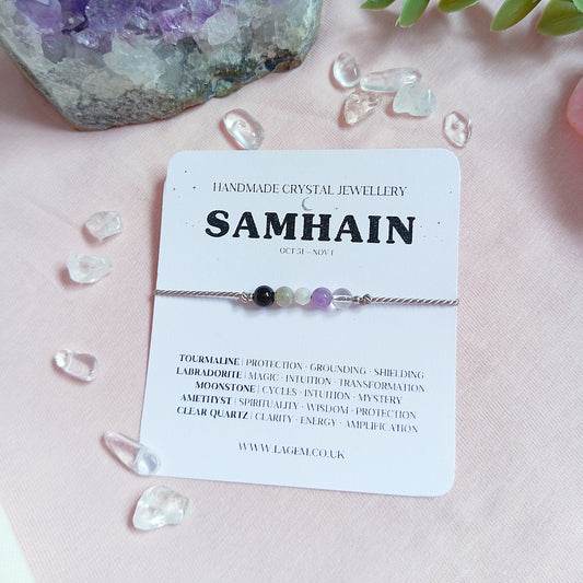 Samhain Crystal Bracelet | Halloween Gift Jewellery