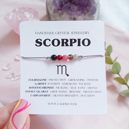 Zodiac Crystal Bracelet UK – Astrology Jewellery & Star Sign Gift