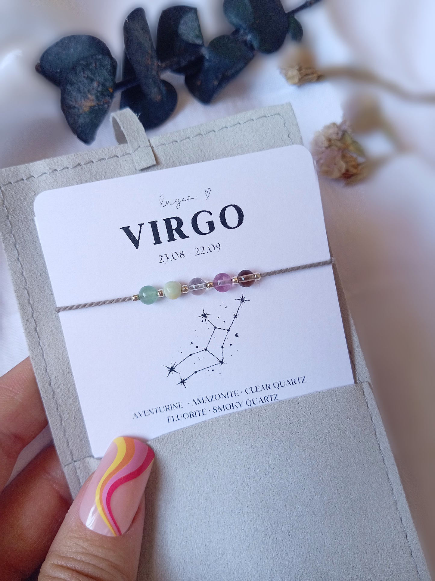 Zodiac Bracelet UK – Astrology Jewellery, Star Sign Gift, Crystal Gemstone Bracelet for Her