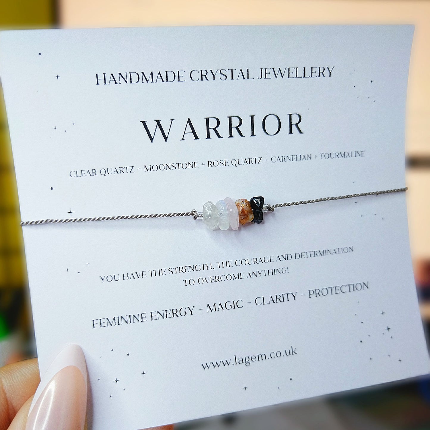 Warrior crystal bracelet UK