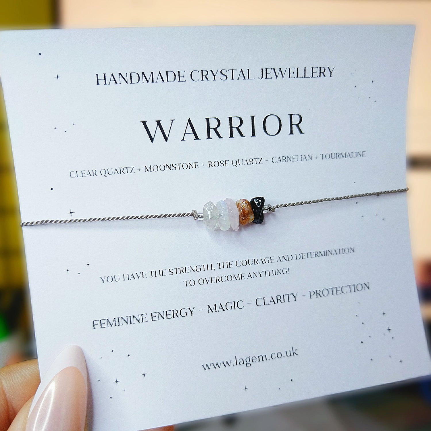 Warrior crystal bracelet UK