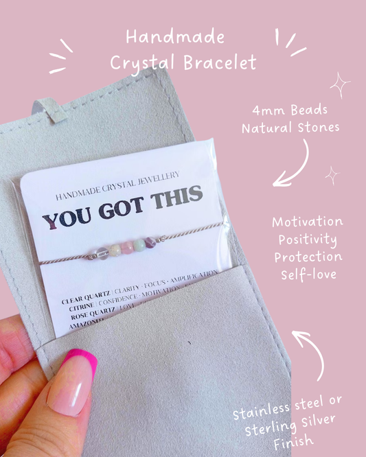 you got this crystal bracelet, ental health support gift