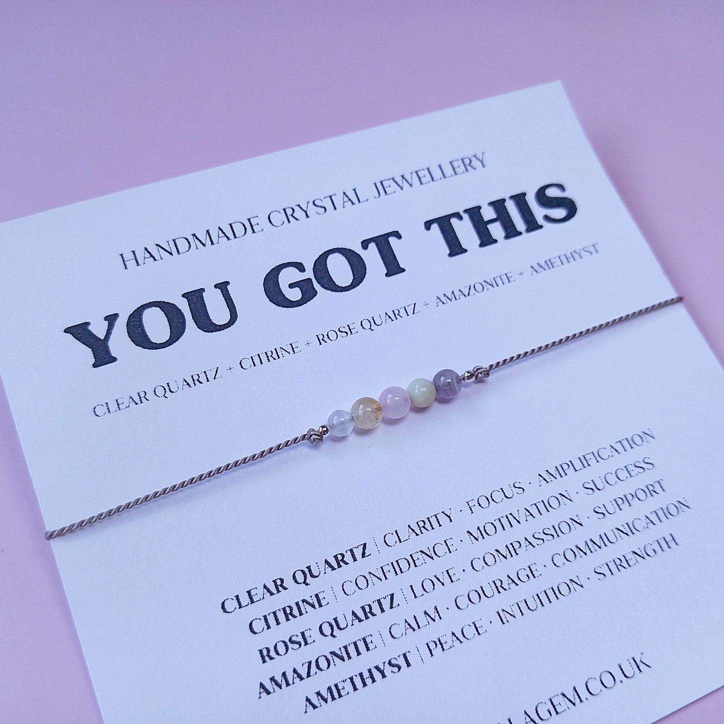 You got this crystal bracelet UK