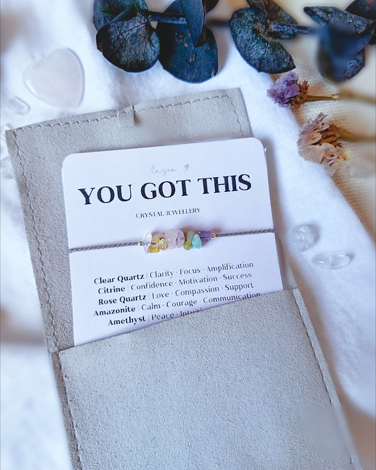 you got this crystal bracelet support gift courage jewellery